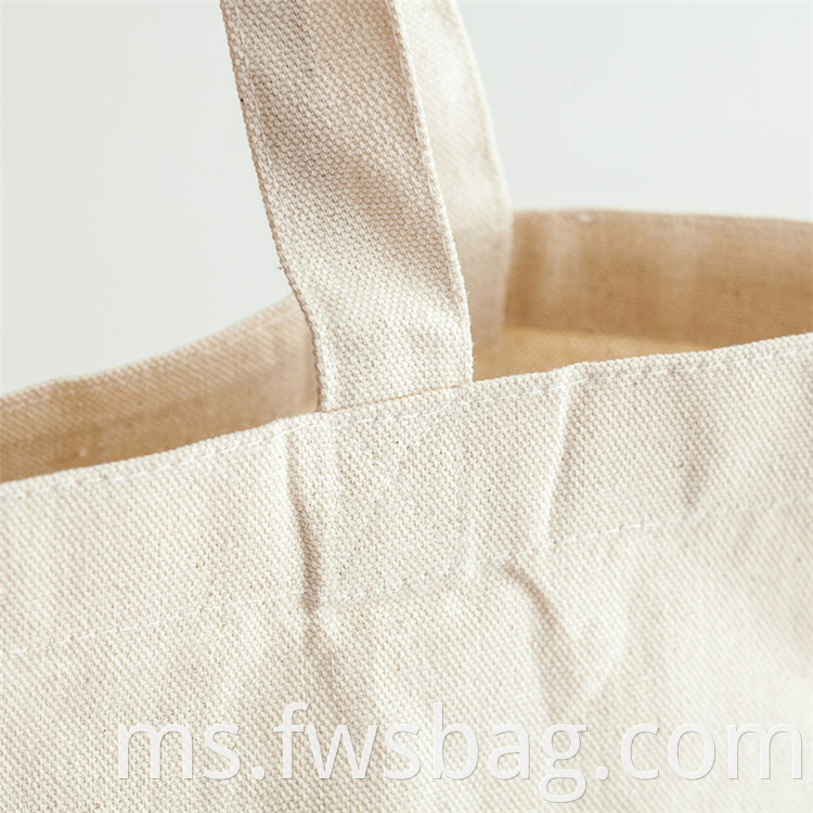 Custom Promoss Promose Women Canvas Handbag Slogon Printed Tote Canvas Bag untuk Pasar Ladang